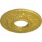 Ekena Millwork Hurley Ceiling Medallion (Fits Canopies up to 7 1/4"), 22 1/8"OD x 7 1/4"ID x 1 3/4"P, Rich Gold CM26HURGS - alternate 2
